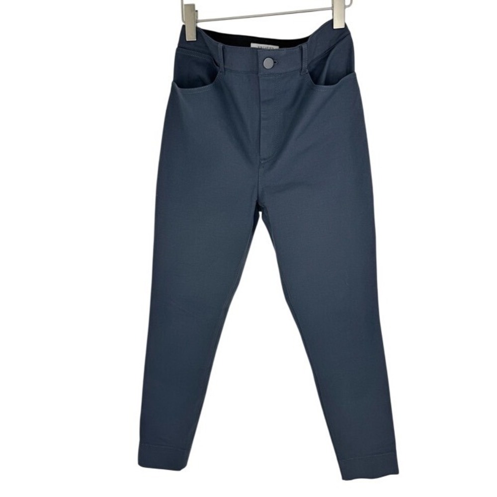 MM Lafleur NWOT High Waisted Slim Dark Gray Stretch Ponte Pants, Size 6